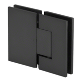 Adjustable Glass to Glass shower door hinge, Perth Series Glass-to-Glass 180 Degrees Hinge - Matt Black